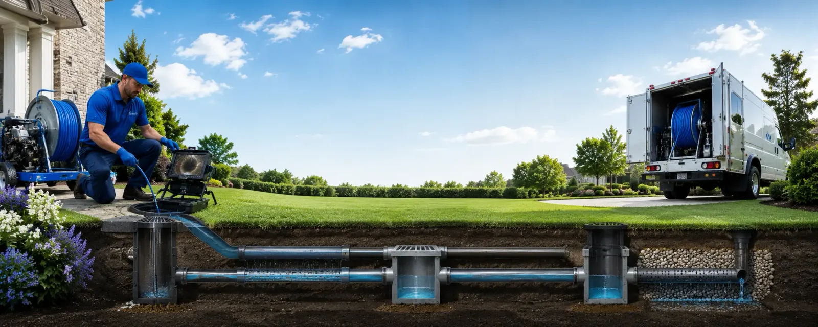 Outdoor drain cleaning information for Clifton, VA